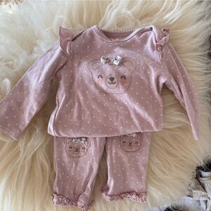 Huggies Pink Bear Polka Dot Baby Set